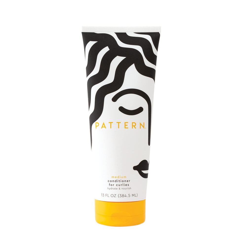 PATTERN Beauty Medium Conditioner jar shows hydrated curls.