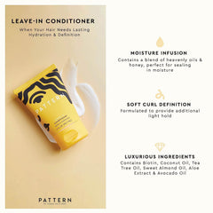 PATTERN Beauty travel kit cleansing shampoo for clean, manageable curls.