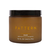 PATTERN Beauty Treatment Mask jar shows a hydrating formula for defined curls.
