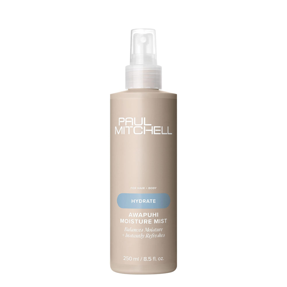 Paul Mitchell Awapuhi Moisture Mist, botella nebulizadora, hidrata cabello y piel.