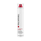 Paul Mitchell cera en aerosol muestra textura flexible y volumen para peinados con movimiento.