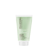 Paul Mitchell Clean Beauty Anti-Frizz Leave-In bottle showing frizz control and humidity protection.