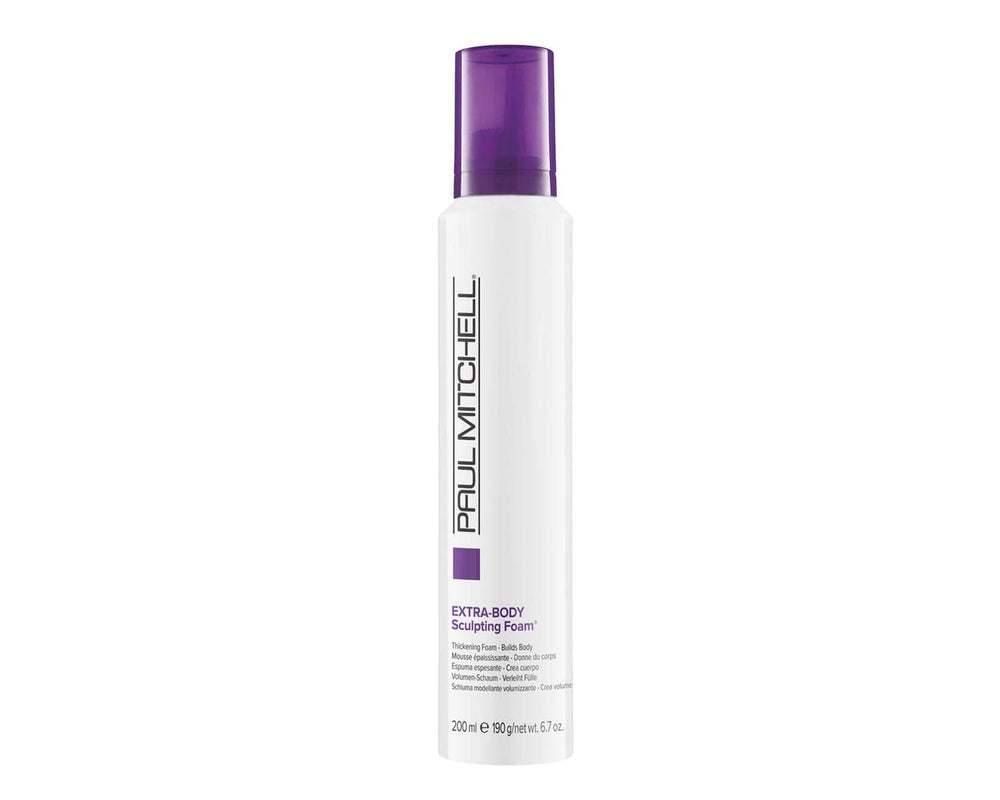 Paul Mitchell Extra-Body Sculpting Foam bottle for voluminous styling