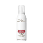 Paul Mitchell Sculpting Foam bottle showing versatile hold for all hair types