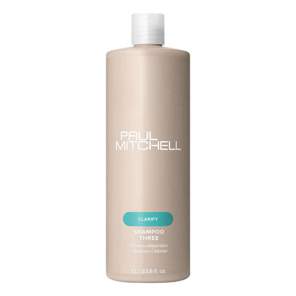Paul Mitchell Shampoo Three bottle pour for swimmers' clarifying cleanse