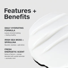 Textura cremosa del acondicionador Paul Mitchell para hidratación suave