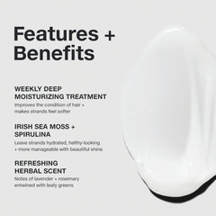 Paul Mitchell packaging label highlights PCR materials and recyclable design.