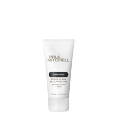 Paul Mitchell Super Clean Sculpting Gel muestra textura y brillo para estilos definidos