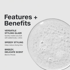 Applying Paul Mitchell glaze to create fast, versatile hairstyles.