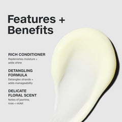 Paul Mitchell The Detangler in-use shows conditioning for medium to coarse hair.