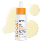 Paula's Choice Boost C15 bottle closeup with fragrance-free packaging for brightening