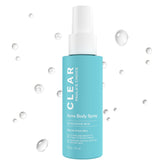 Paula's Choice CLEAR Exfoliating Back & Body Acne Spray bottle ready for back acne care.