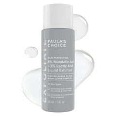 Paula's Choice exfoliante facial liquido, enfoque mandelico, exfoliacion suave para tono uniforme.