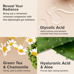 Paula's Choice green tea chamomile ingredients highlight antioxidant support for calm skin.