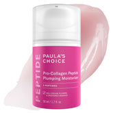 Paula's Choice Pro-Collagen Peptide Plumping Face Moisturizer bottle with gel-cream texture for lasting hydration