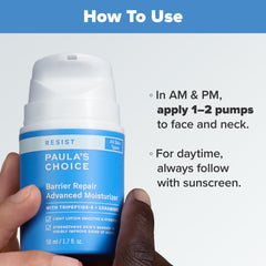 Paula's Choice RESIST Barrier Repair ceramides-closeup highlights skin-identical ceramides.