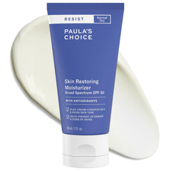 Paula's Choice RESIST SPF 50 moisturizer bottle close-up showing hydration protection