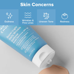 Antioxidants and resveratrol support daily skin health during wear.
