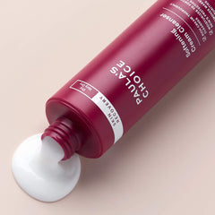 Paula's Choice Skin Recovery Cream Cleanser hands-lather demonstrates creamy cleansing action