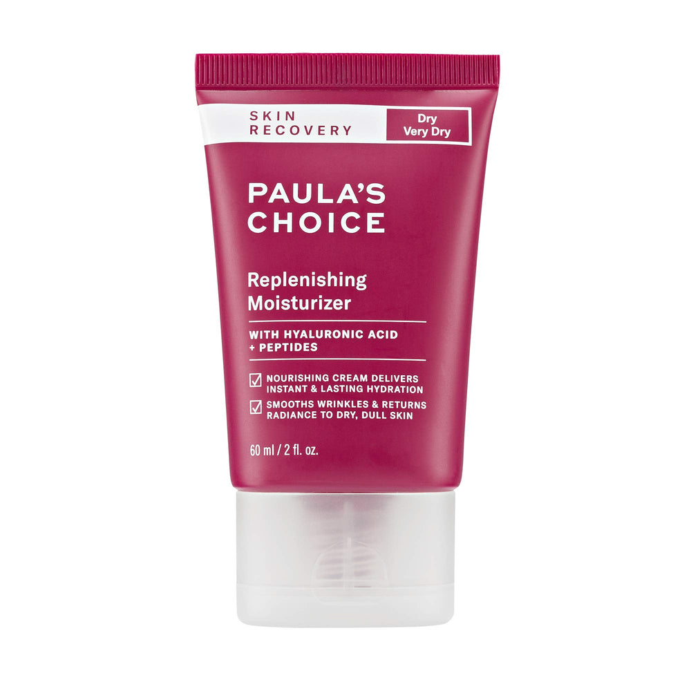 Paula's Choice Skin Recovery Cream jar front view, fragrance-free formula for sensitive skin.