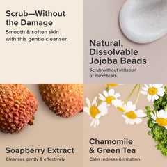 Paula's Choice The UnScrub with vitamin E and green tea supports skin comfort.
