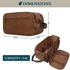 PAVILIA Toiletry Bag with clip-on buckle for hanging in hotel bathrooms