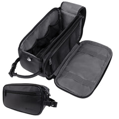 PAVILIA Toiletry Bag large opening for quick access during travel.