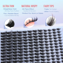 Pawotence artfully wispy clusters blend for soft, diffused fullness.