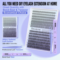Pawotence bond and seal for secure lash bonds and longer wear