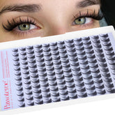 Pawotence Fairy Lash Clusters in 10-16mm blend for natural manga look and everyday ease.