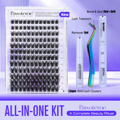 Pawotence Kira Lash Clusters 12mm ready for easy application