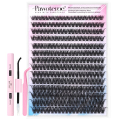 Pawotence lash clusters 280pcs for DIY fuller lash look at home.