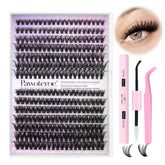 Pawotence lash clusters 40D-50D for natural fullness across 8-16mm