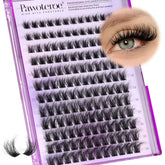 Pawotence lash clusters wispy 10-18mm for a natural fuller look.