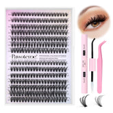 Pawotence lash extension kit with 280 clusters for customizable at-home looks