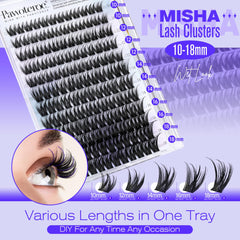 Pawotence Misha Lashes Clusters soft band detail for comfortable wear.