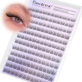 Pawotence natural lash clusters 144pcs in 9-12mm for fuller, natural-looking lashes