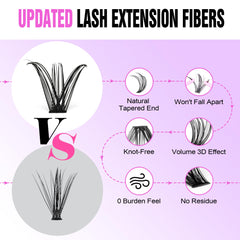 Pawotence varied-lengths lash clusters let you customize day-to-night looks.