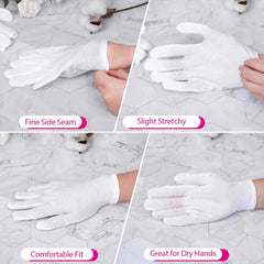 Guantes Paxcoo para inspección de joyería y objetos delicados.