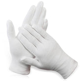 Guantes Paxcoo de algodón XL blancos en paquete de 12, ideales para uso diario