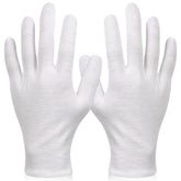 Paxcoo XL white cotton gloves pack ready for nighttime moisturizing.