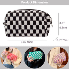 PAZIMIIK tiny cosmetic case fits travel essentials like brushes and lipstick.