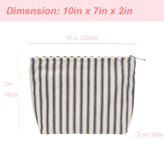 PAZIMIIK makeup bag canvas lining protects delicate items