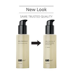 PCA SKIN Daily Cleansing Oil pump showing easy dosing for cleansing routines.