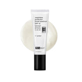PCA SKIN Weightless Protection SPF 45 bottle shown for daily reef-safe sun care.