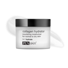 PCA SKIN Collagen Hydrator face cream jar packaging highlights rich hydration.