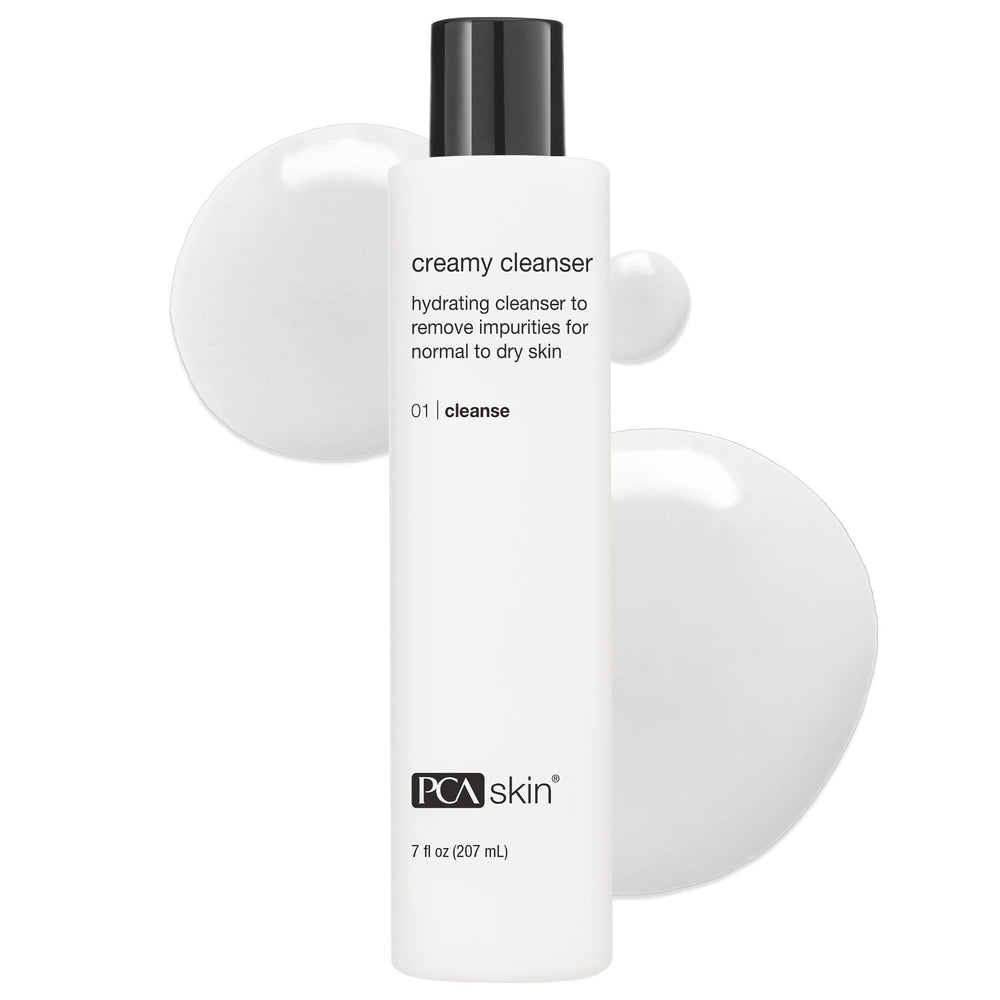PCA SKIN Creamy Moisturizing Face Cleanser bottle, ideal for gentle cleansing and hydration.
