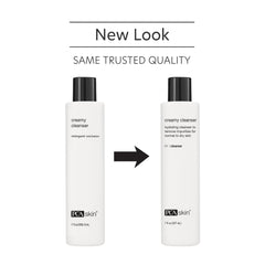 Texture closeup of PCA SKIN cleanser, creamy formula for a hydrating cleanse.