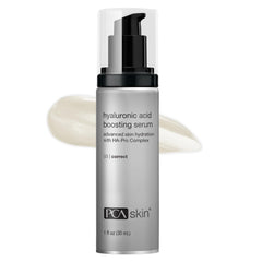 PCA SKIN Hyaluronic Acid Serum bottle delivering instant hydration