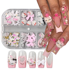 PDFADSK pearl nail charms bring delicate elegance to your manicure.